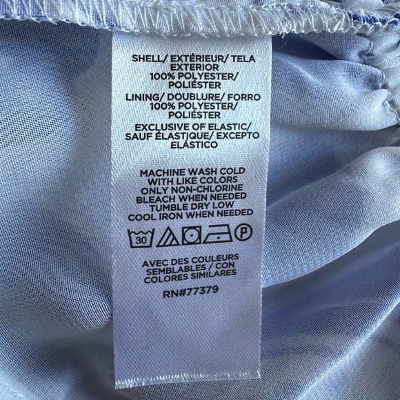 NWT Ann Taylor Tiled Gathered Tie Top Peplum V Neck Sz L - Picture 8 of 10